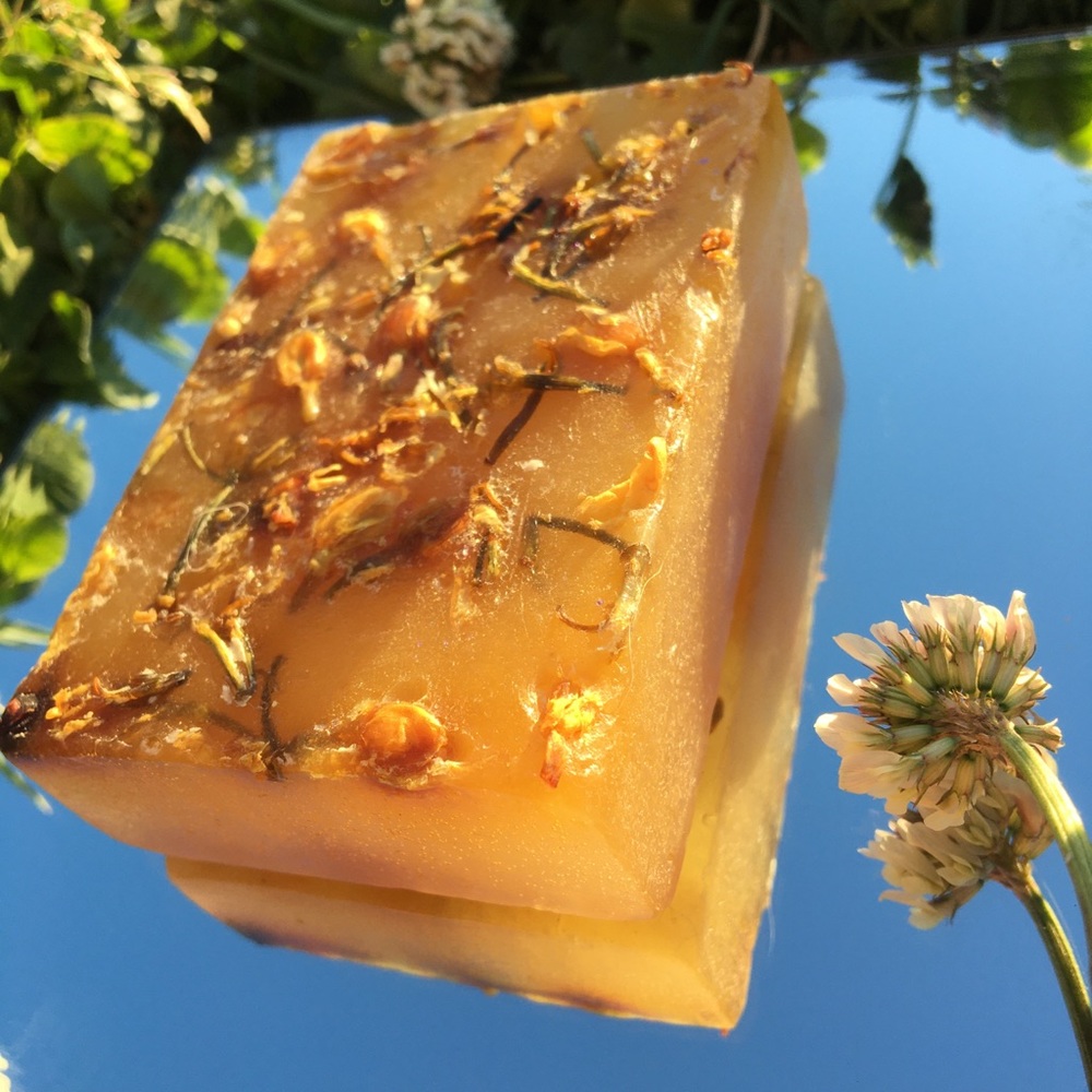 Full bar rose gold soap.
